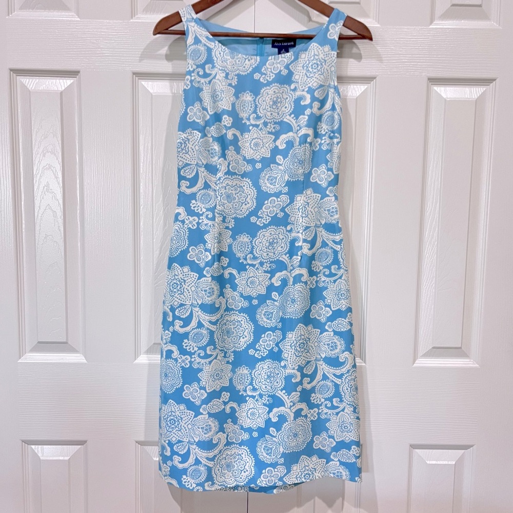 Ann Taylor Sleeveless Silk Midi Floral Shift Dress Size 2